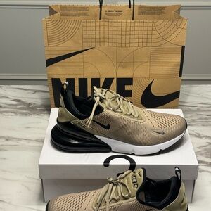 Brand New Nike Air Max270 Khaki Black and White size 12 men’s